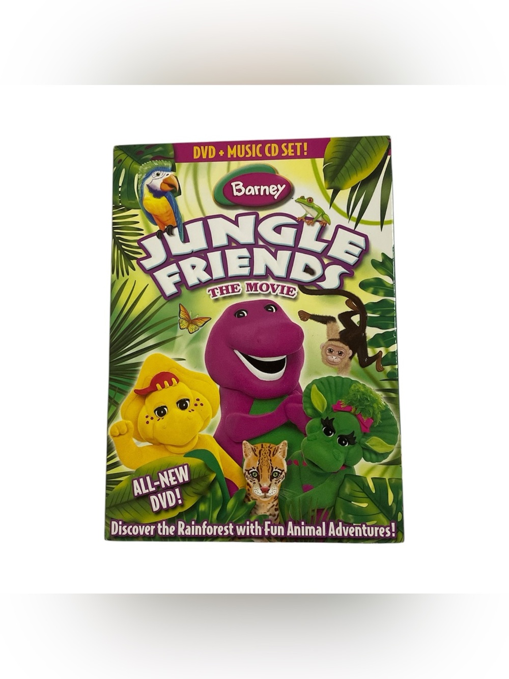 Hit Entertainment Barney Jungle Friends The Movie DVD + Music CD Set 2009